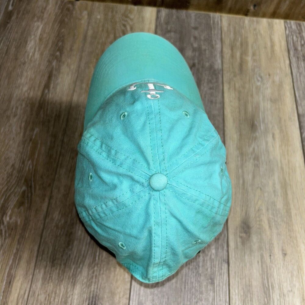 Anchor Coast Beach Lifestyle Hat Blue Turquoise Strapback Baseball Cap OSFM - Picture 6 of 10